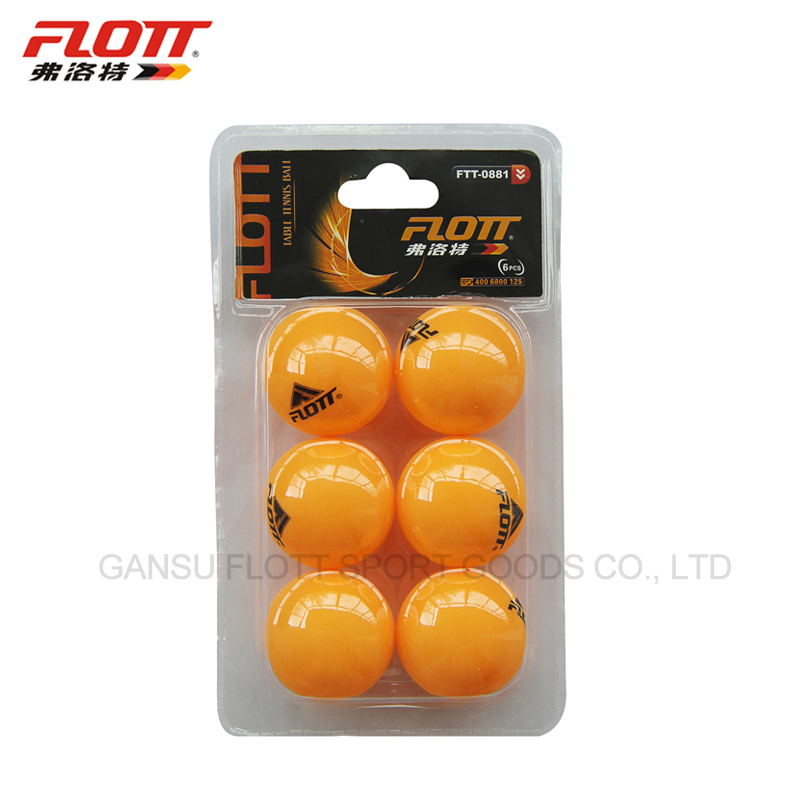 FTT-0881  FLOTT塑料乒乓球（6个装）