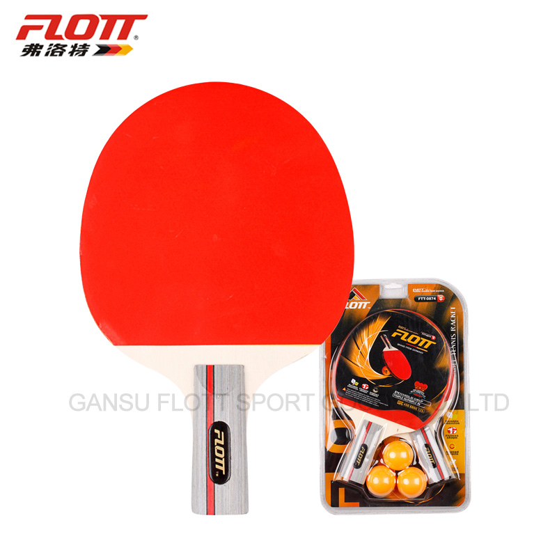 FTT-0874  FLOTT 乒乓球拍（两拍三球）